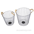 Diseño de lujo de alambre de metal Bin Storage Basket Home